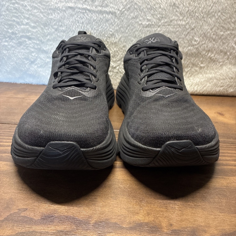 Hoka One Gaviota 5 Men's Size 12 2E Wide Triple Black Bblc Running Hiking Shoes - Picture 2 of 12